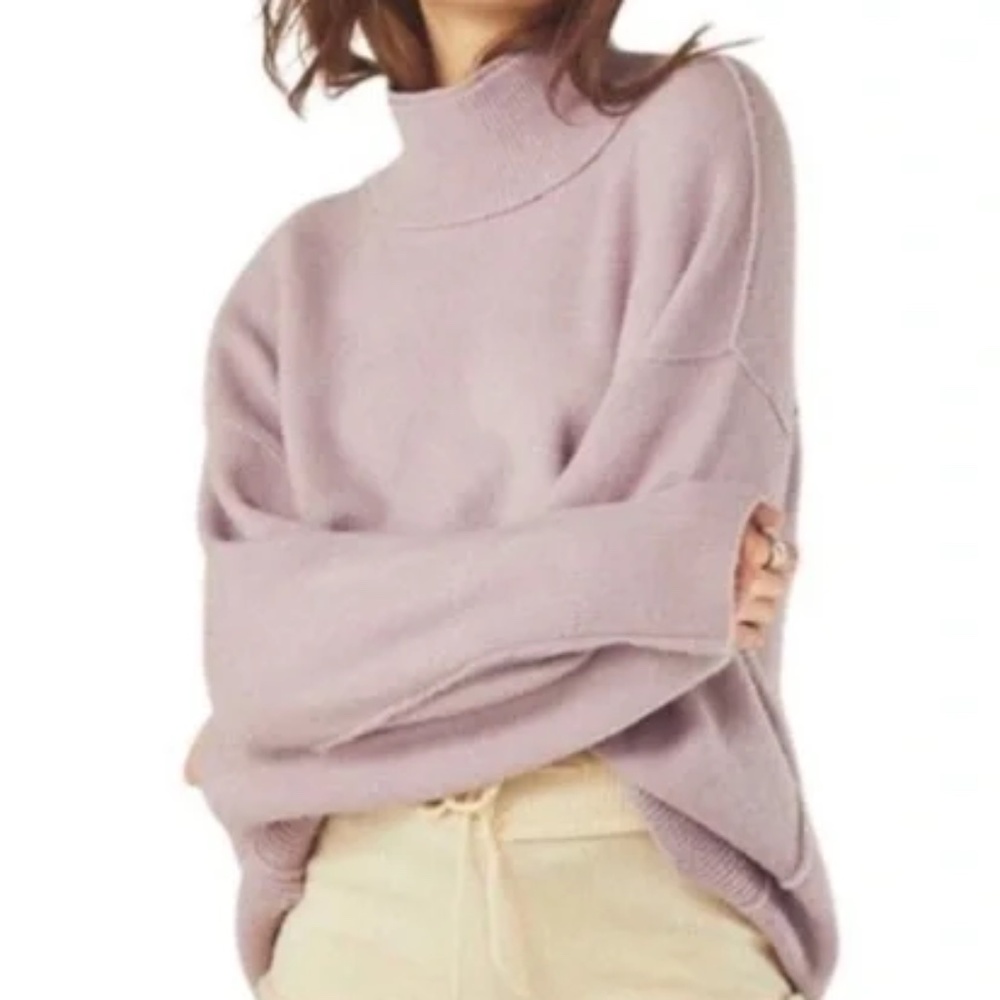 Free People NWOT Afterglow Mock Neck Sweater (M)